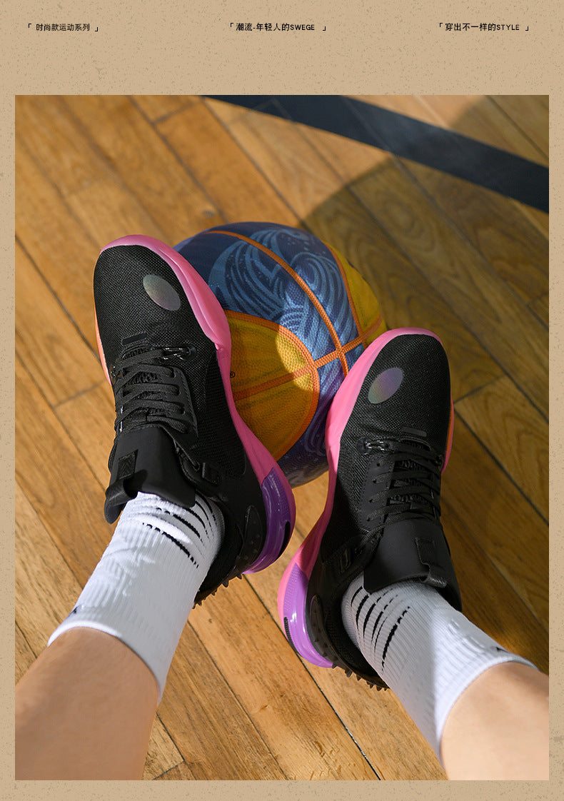 Men's and Women's Low-top Breathable Mesh Basketball Shoes Shock-absorbing Lightweight Student Trendy Couple Sports Shoes Dropshipping