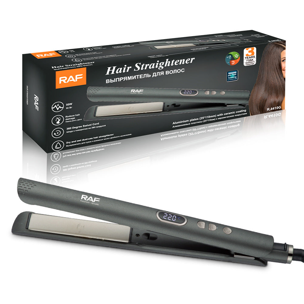 RAF EU Standard Hair Straightener Negative Ion Hair Straightener Root Straightening Iron Hair Straightening Curling Iron Home Use Volumizing