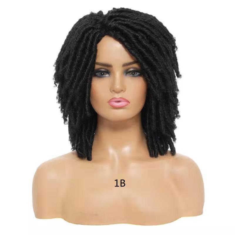 6Synthetic Hair Wig Cap African Dreadlock Tube Gradient Head Cover Dreadlock wig
