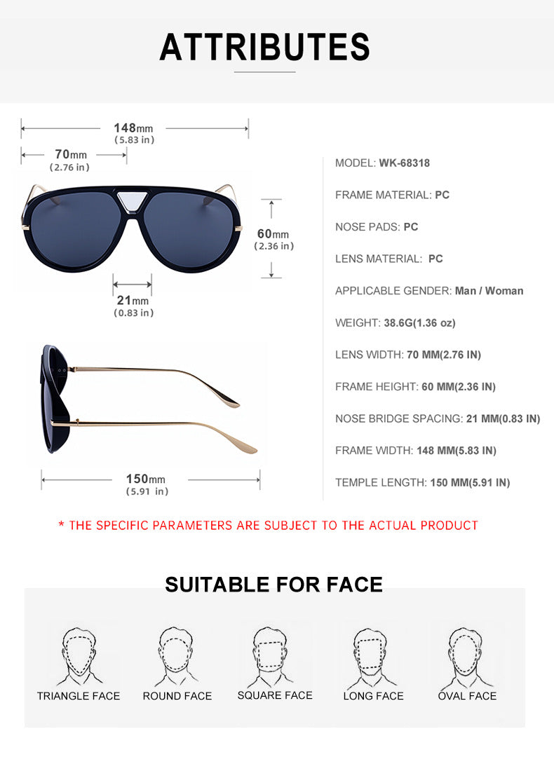 2025New Style Toad Sunglasses for Women, European and American High-End Retro Punk Style Sunscreen Sunglasses for Men, Trendy Eyewear shades