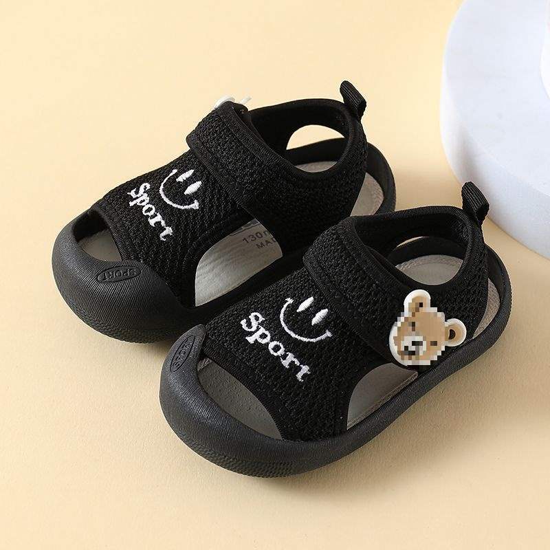 Toddler Shoes Boys Baby Sandals Summer Baby Shoes Soft Bottom0-3Spring and Autumn Girls' Shoes Breathable Anti-Fall Shoes
