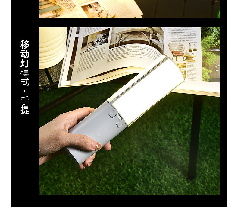 Camping Multifunctional Folding Light Tent Atmosphere Light Camping Lantern Handheld Hanging Light Dormitory Student Lighting Outdoor