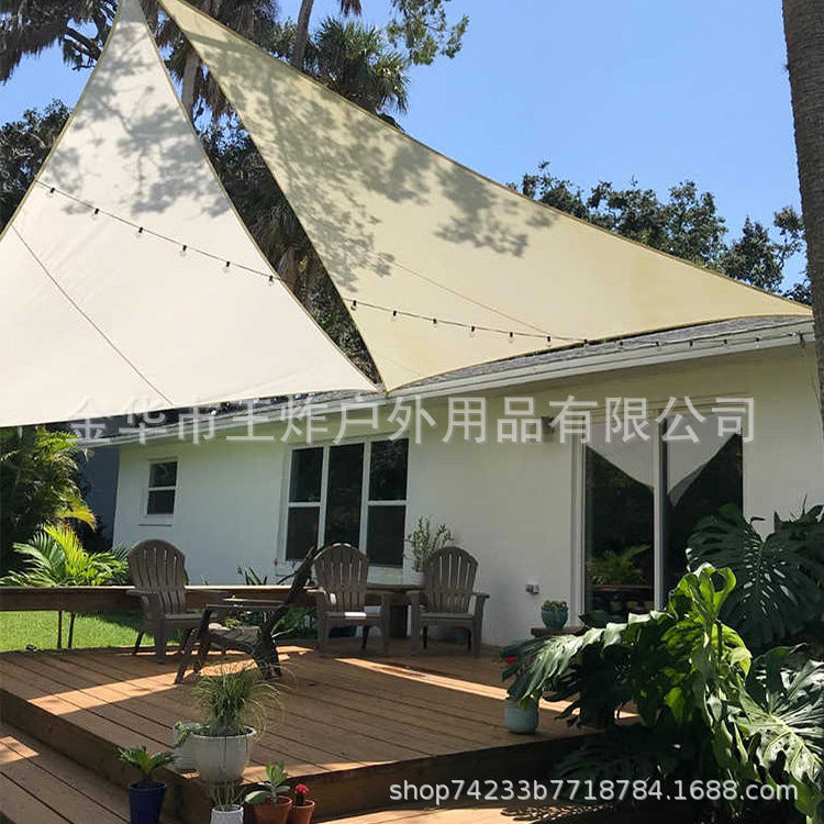 Sunshade Sail Factory Outdoor Camping Canopy Sunshade Awning Courtyard Pool Sunshade Triangle Sail