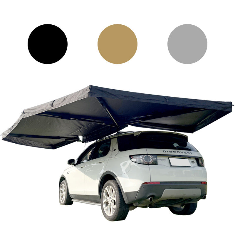 360Boneless Fan-Shaped Car Side Tent Camping Extra Large Car Side Tent Outdoor Road Trip Car-Mounted Canopy Tent