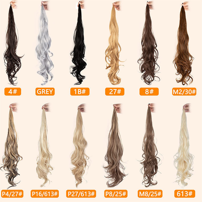 32Inch European and American Style Wig Ponytail for Women Wrap-around Ponytail Magic Wand Ponytail Wand Hair Ponytail