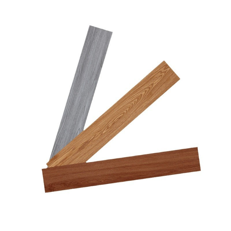 PVC Plastic Floor Stickers Self-Adhesive Wood Grain Cement Floor Stickers Special for Bedroom Waterproof Non-Slip Floor Renovation Chinese Style