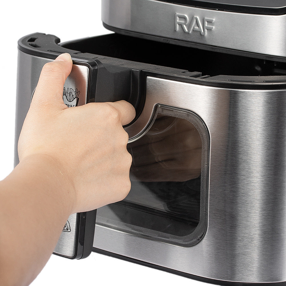 RAF European Standard Air Fryer for Home Use, Remote Control, Multi-Functional, Smart Touchscreen, Oil-Free, Smoke-Free8L Deep frying pan