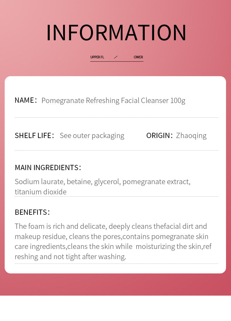 Full English Facial Cleanser SADOER Rose Facial Cleanser100g Deep Cleaning  Foreign Trade Live Wholesale