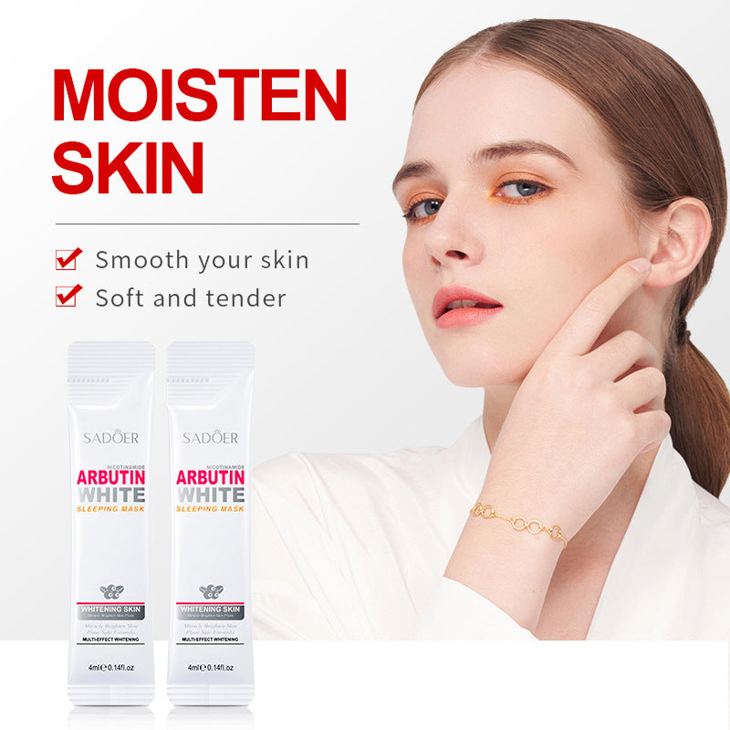 Arbutin Good Night Freeze Mask SADOER Niacinamide No-Rinse Sleeping Mask Strip Pack Cross-Border Wholesale