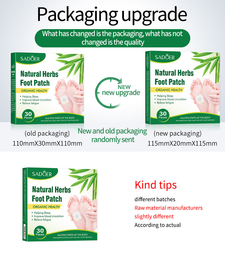 Cross-border Herbal Foot Acupoint Patch Help Sleep Body Soothing Acupoint Patch Export Manufacturer Wholesale