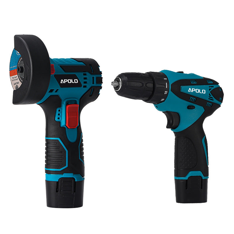 31-inch Lithium Electric Polishing Machine Hand Drill Set Mini Multi-functional Handheld Cutting Machine12V Rechargeable Angle Grinder