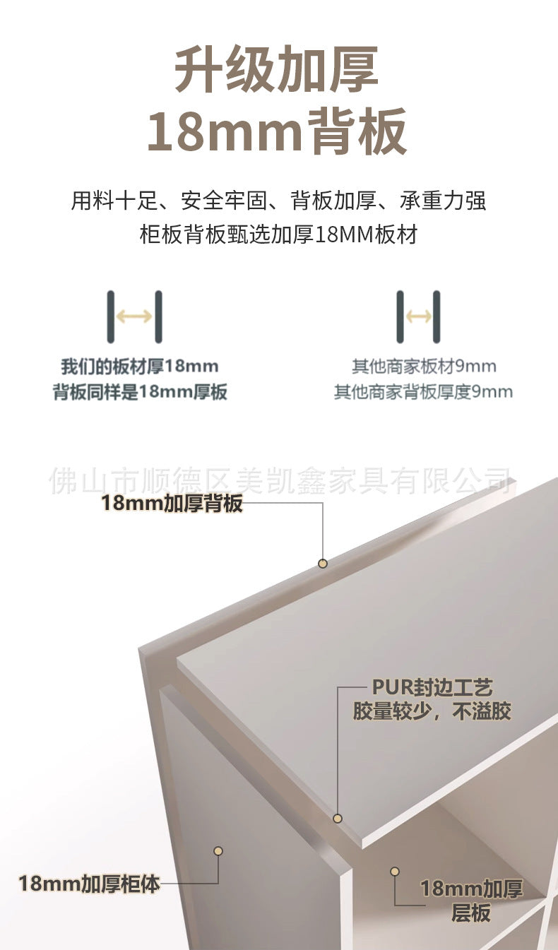 Wardrobe for Home Bedroom Modern Simple Double Door Economical Storage Cabinet for Rental Small Apartment Children's Wardrobe