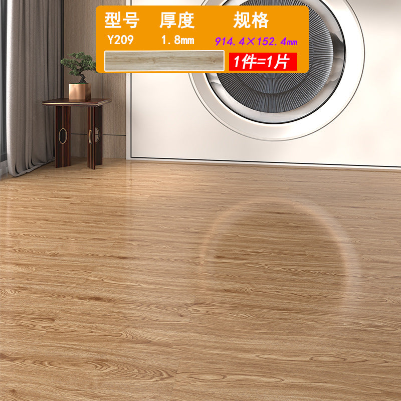 PVC Plastic Floor Stickers Self-Adhesive Wood Grain Cement Floor Stickers Special for Bedroom Waterproof Non-Slip Floor Renovation Chinese Style