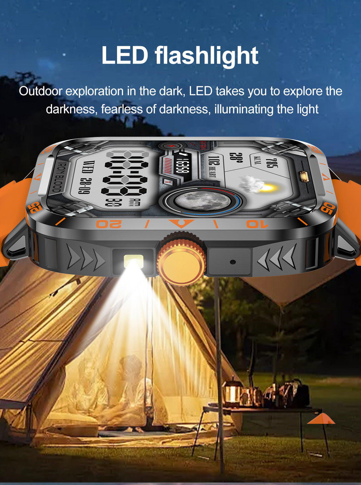 ZW59Smart Watch Bluetooth Call True Heart Rate Step Sleep Monitoring Blood Pressure Message Reminder Flashlight Sports