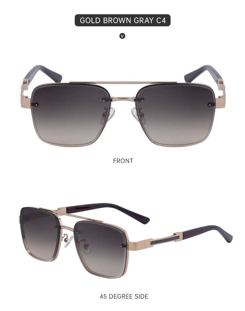 2025Retro Glasses Men Driving Sunglasses Square Frame High-end Men's Sunscreen Sunglasses Premium sunglasses