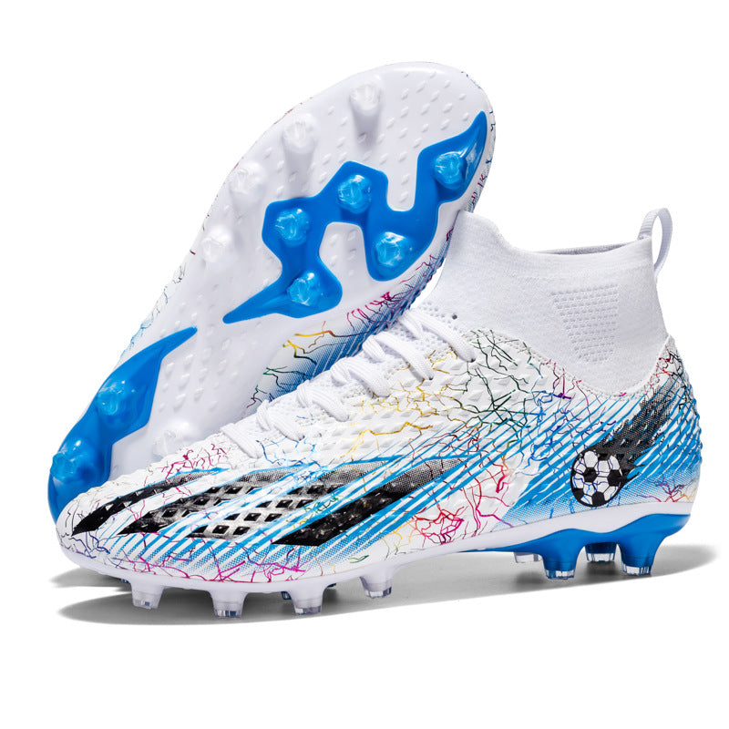 Comfortable football shoes for men and women, teenagers and students AG Spike TF Anti-Slip Breathable Turf Training Sneakers