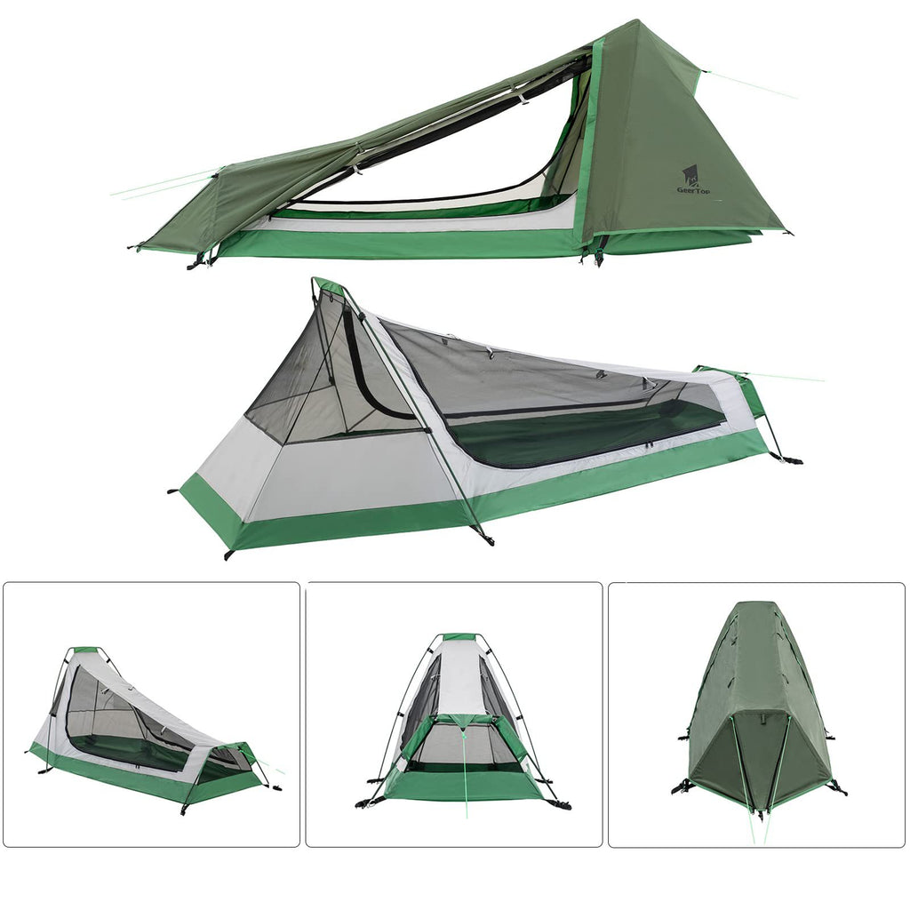 Single Person Hiking Tent Outdoor Field Equipment Camouflage Rainproof Pyramid Tent Winter Camping tent