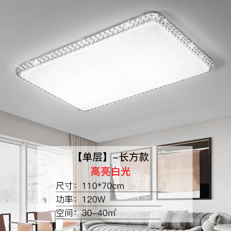 Imitation Crystal New Living Room Lamp LED Ceiling Lamp Master Bedroom Light Fixture Modern Simple Elegant Luxury Hall Main Light