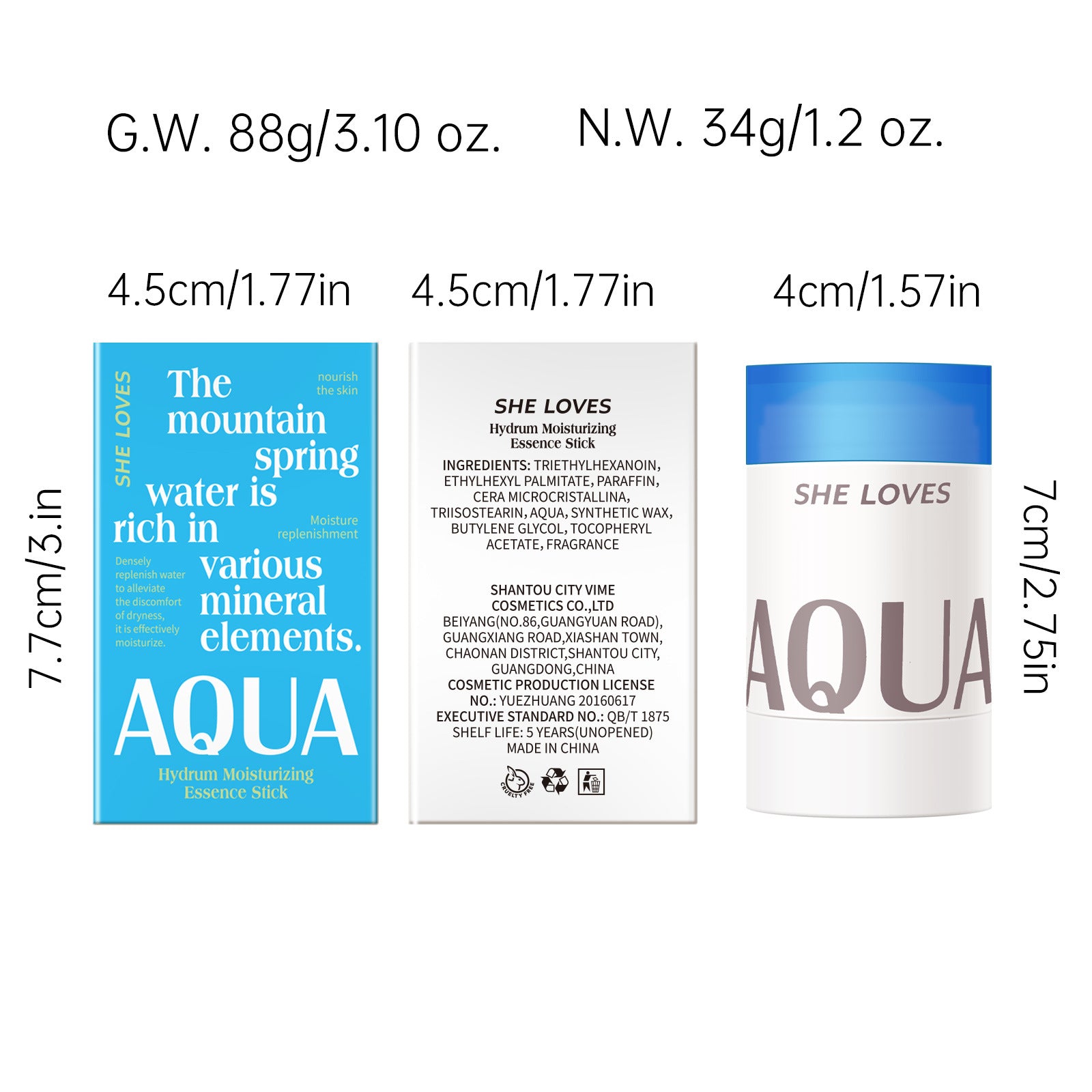 Exclusive Supply sheloves Hydrating Moisturizing Essence Stick Dry Skin Hydrating Moisturizing Face Cream Body Moisturizer