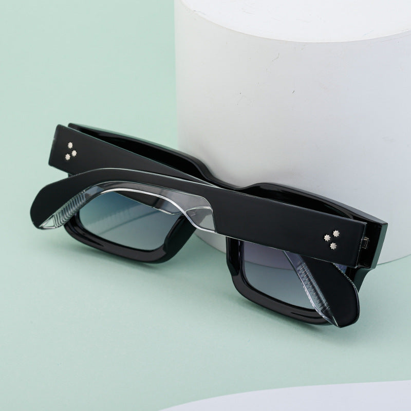 2025New Retro Square Frame Sunglasses for Men High-End European and American Retro Sunglasses Men's Trend sunglasses