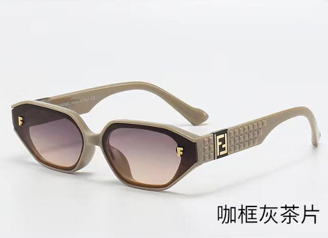 F New Style Square Frame Sunglasses for Women that Make Face Look Smaller ins Xiaohongshu Influencer Same Style Acetate Sunglasses FFM2150