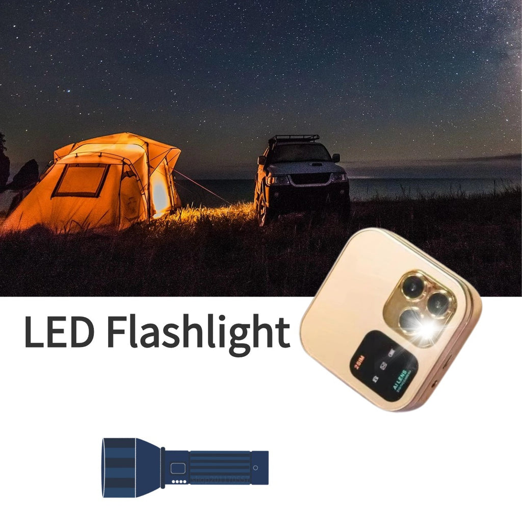 Mini Foldable Feature Phone Flip Cover Elderly Button Phone Pocket Women's Personalized Phone Backup Phone