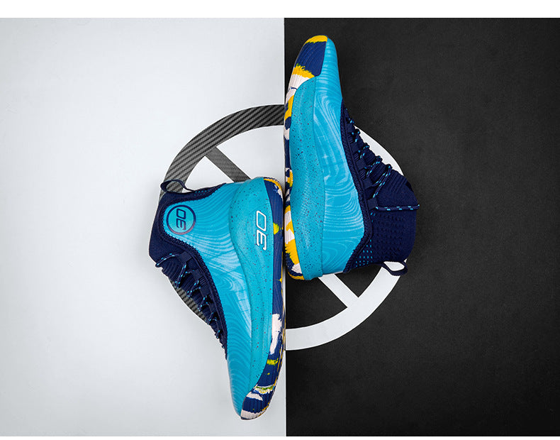 2025New Youth Support Shock Absorption Wear-Resistant Non-Slip Sports Shoes Men's fashion Soft and plaid Basketball Shoes