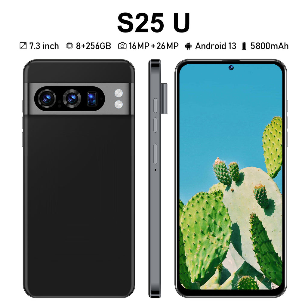 Hot-Selling Smartphones S25U Factory in stock7.3Inch16G+1T Android All-in-One Device