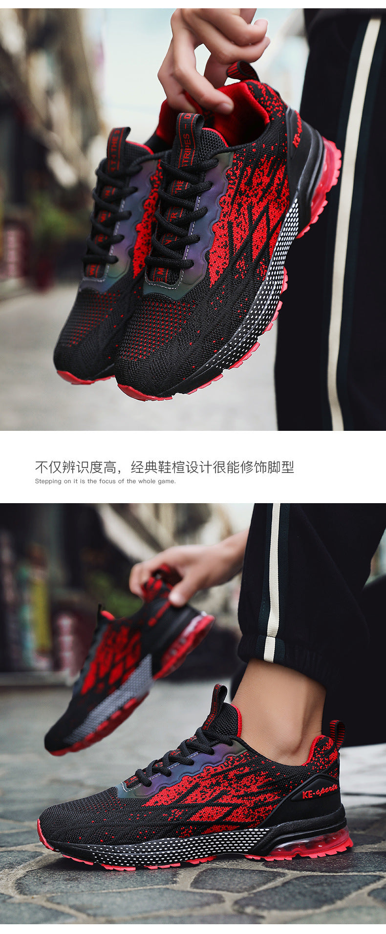 Autumn New Men's Large Size Casual Fashion Running Sneakers Youth Mesh Breathable Trendy Dad Shoes