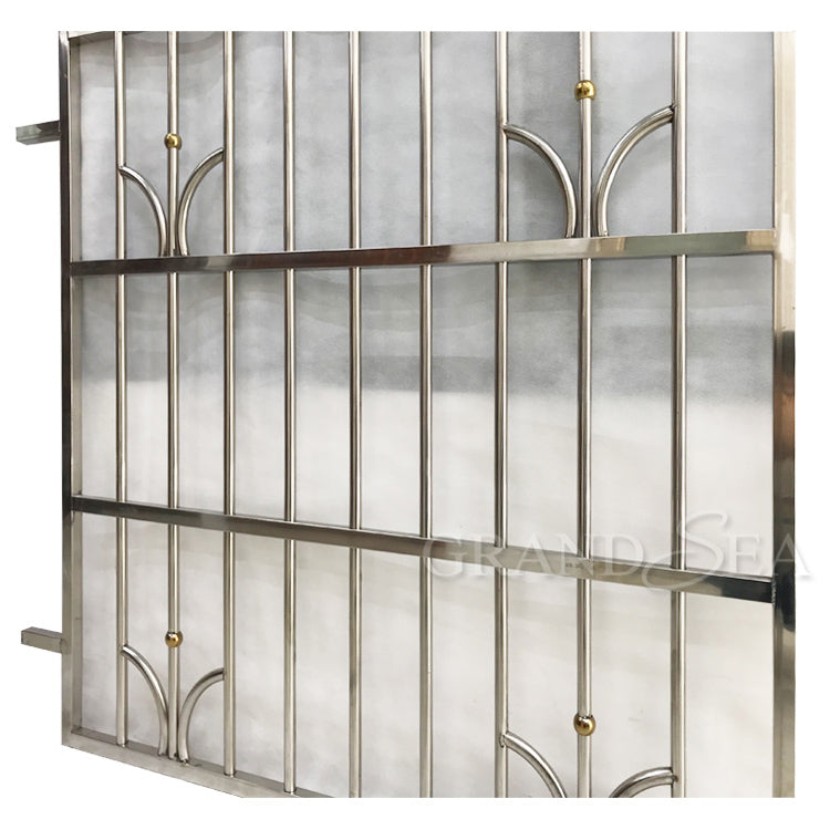 Factory Price Steel Burglar Bars Aluminium windows Security Iron Window Grill Net Design