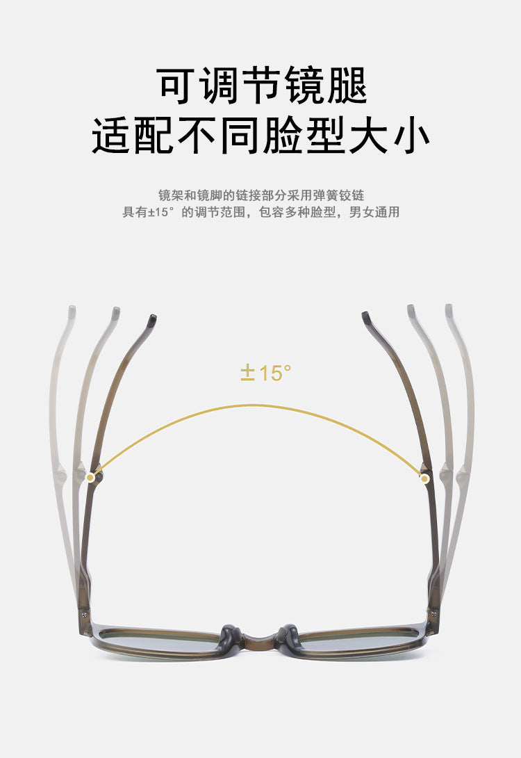 New Fashion Foldable Sunglasses for Women UV Protection Polarized Sunglasses Trendy Portable Full Frame Sun Glasses