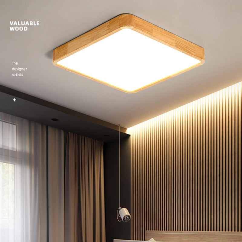 Solid Wood Bedroom Ceiling Light led Modern Simple Walnut Wood Room Lamp Creative Living Room Lamp Home Atmosphere Wholesale