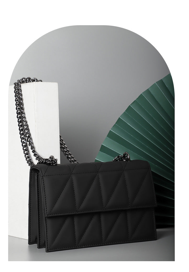 Summer New Korean Style Trendy Fashion Diamond Small Square Bag Niche Versatile Crossbody Bag Stylish Fashionable Single Shoulder Women's Bag