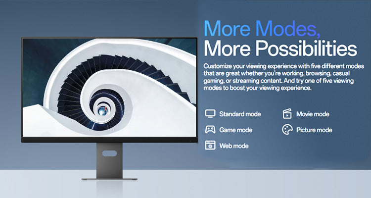 24inch Full HD LCD Monitor LED Backlight IPS Panel strip USBType-C 18W Charging