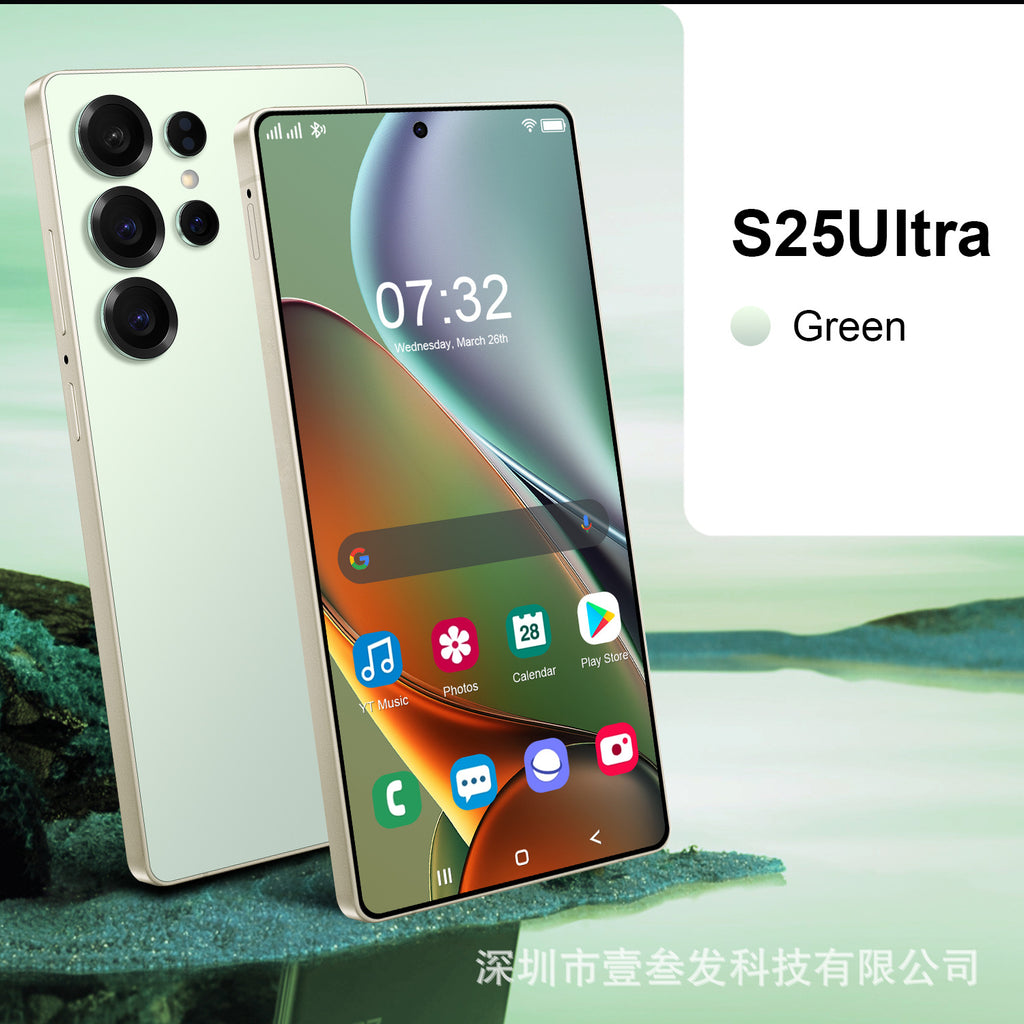 Factory New S25 Ultra Smartphone12+512 High-end7.3Inch Large Screen 5G Mobile Phone
