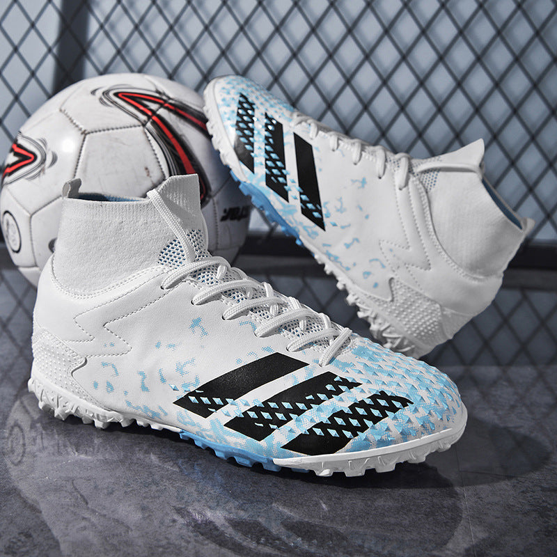 New high-top soccer shoes for men and women AG Spike TF Broken Nail Youth Student Club Competition Training Shoes