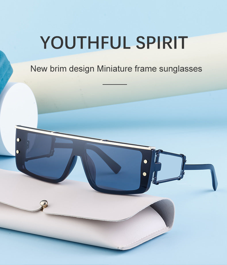 European and American Cyber Steampunk Square Frame Sunglasses for Men Trendy Y2K Wholesale Sunglasses and Eyeglasses sunglasses