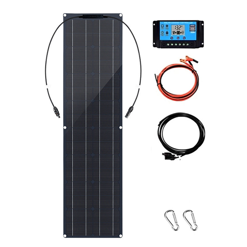 Solar Panel 100W 18V Controller Kit for Car Yacht RV Camper Battery