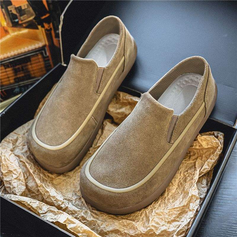 Birkenstock Shoes Men's Spring Anti-Slip Wear-Resistant Retro Sports Casual Shoes Men's Lazy Slip-On Large Size Loafers