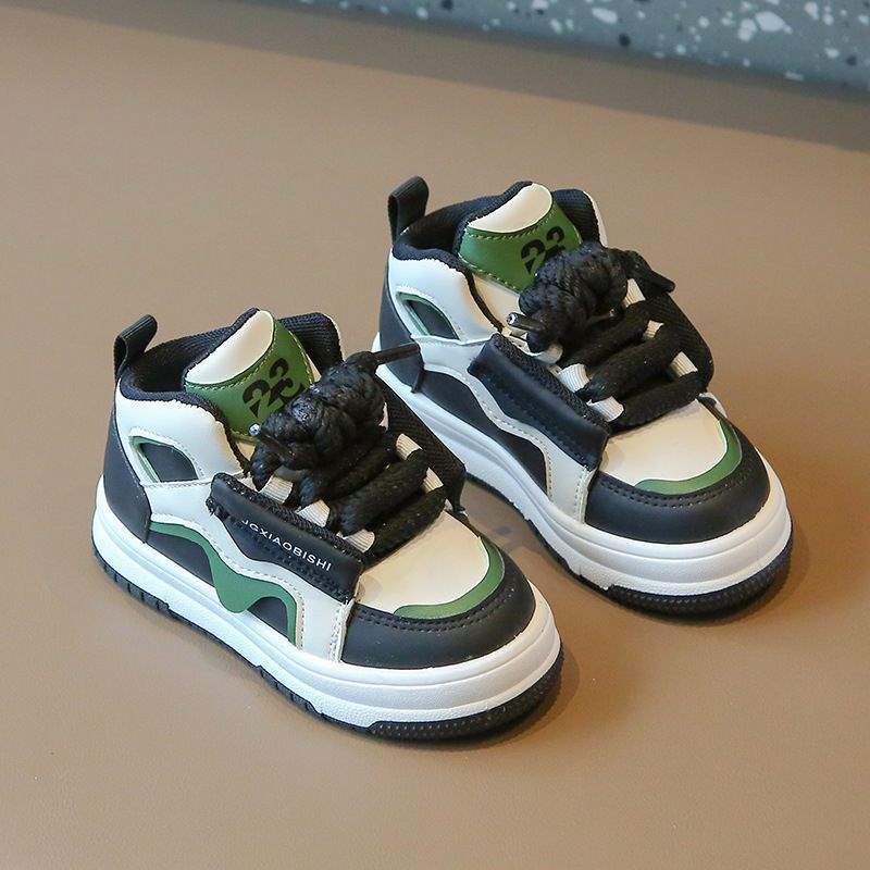 2025Spring Style Dad Shoes Children's Sports Shoes Boys' Casual Sneakers High-top Girls' Loafers Dopamine Kids' Shoes