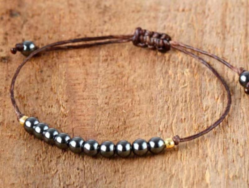 Tiger Eye Elastic Bracelet Adjustable Colorful Beaded Handmade Wrapped Bracelet Volcanic Double Row Woven Bracelet