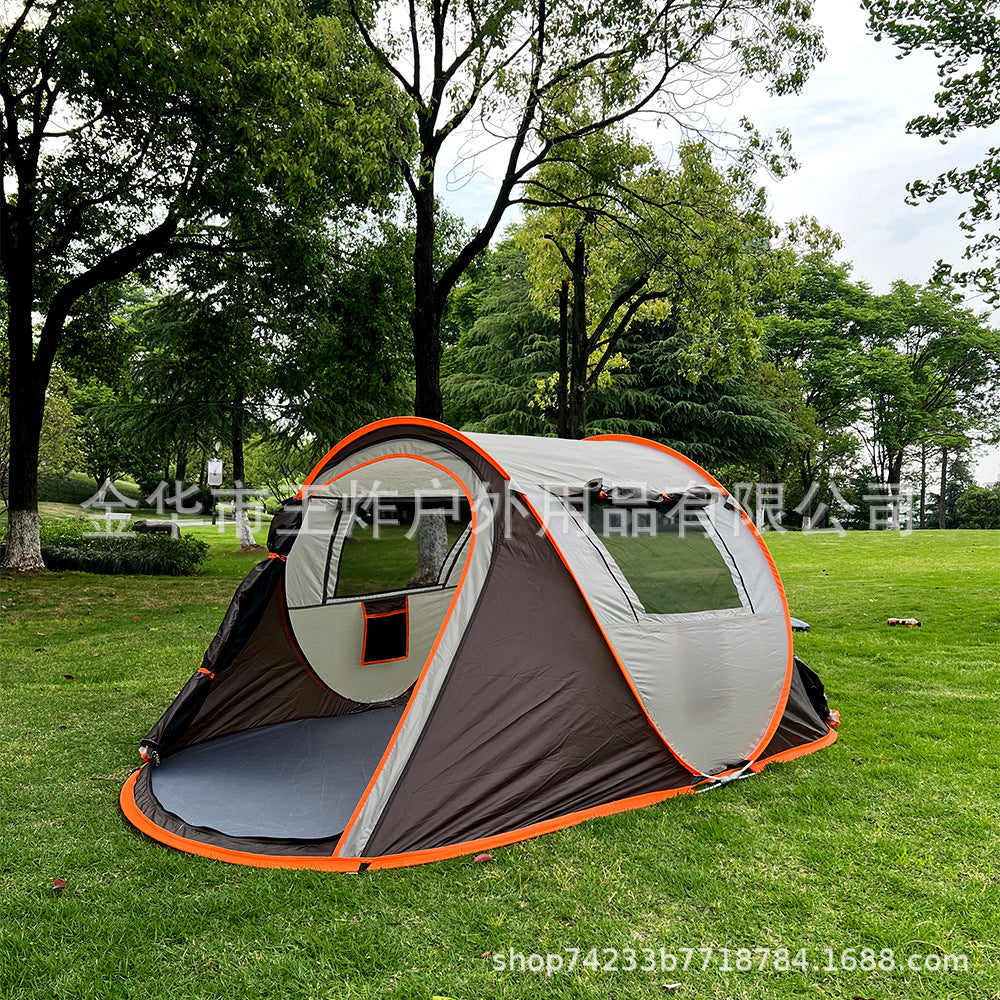 Hot-Selling Fully Automatic Hand-Pull Quick-Open Tent Travel Tent Camping Windproof Rainproof Sunproof Tent