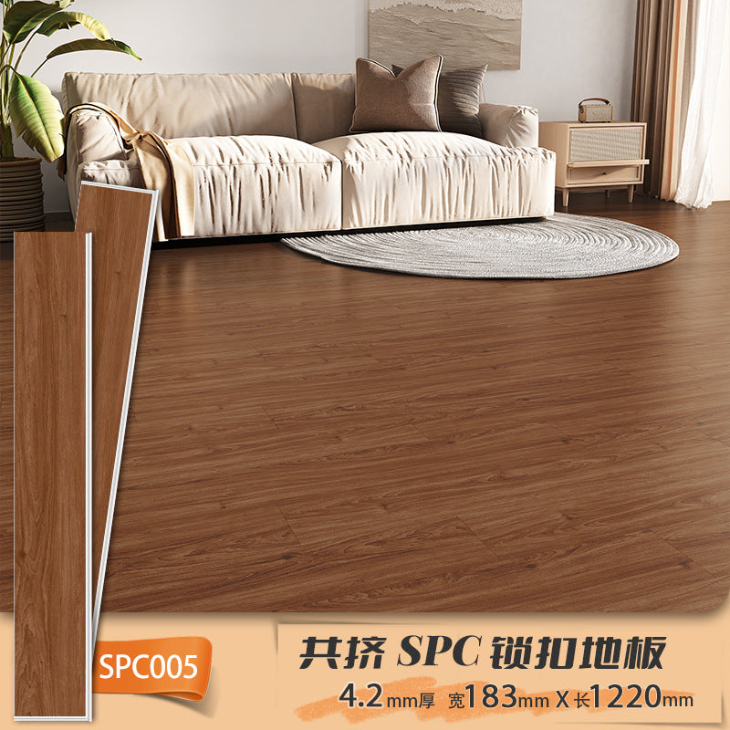 Anti-Slip Waterproof Fireproof Locking Eco-Friendly Flooring Commercial Project spc Stone Plastic Locking Type PVC Stone Crystal Flooring