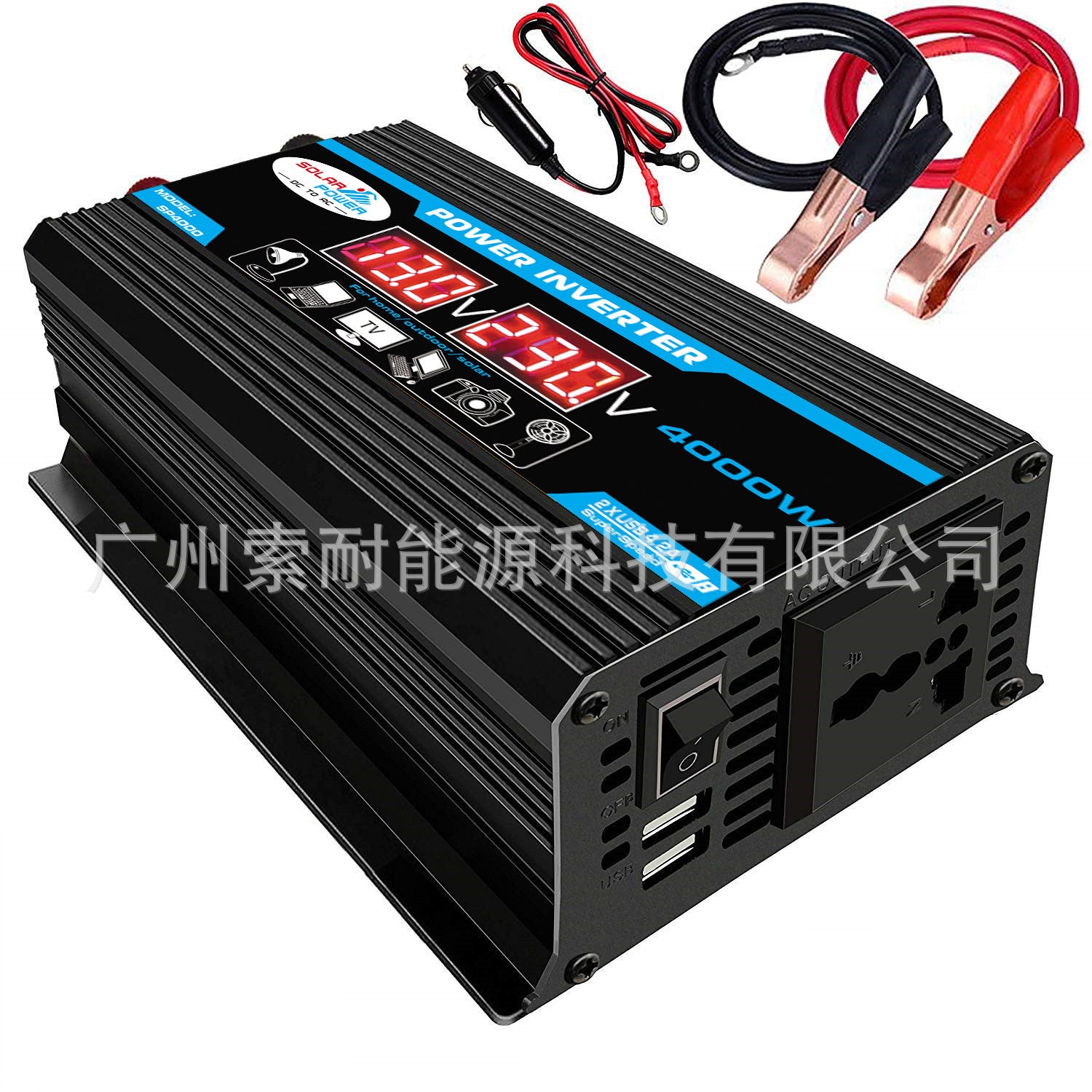 Vehicle Inverter300W 12V Turn110V 220V Dual Voltage Display E-commerce Export inverter