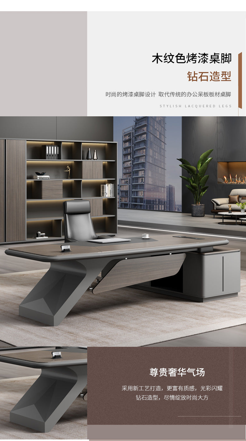 Painted Office Desk Executive Desk President Leader Chairman Boss Desk Office Manager Desk Office Desk and Chair Set