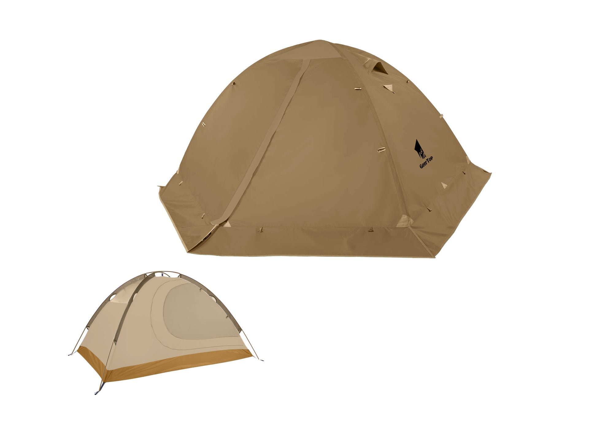 Jituo New Lightweight Tent Outdoor Camping Gear Hiking Aluminum Pole Mountaineering Tent Rainproof Camping Equipment