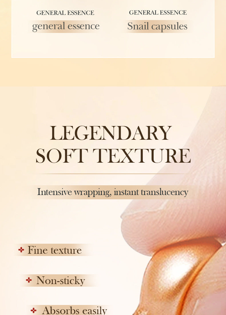 Full English Capsule Essential Oil SADOER Snail Essence Milk Moisturizing and Rejuvenating Cream  Foreign Trade Wholesale