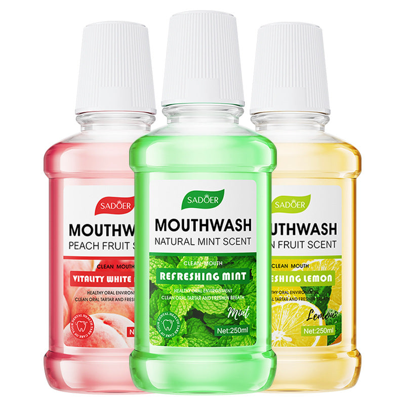 All English Mouthwash250ml  SADOER Peach Mint Lemon Oral Care  Foreign Trade Wholesale