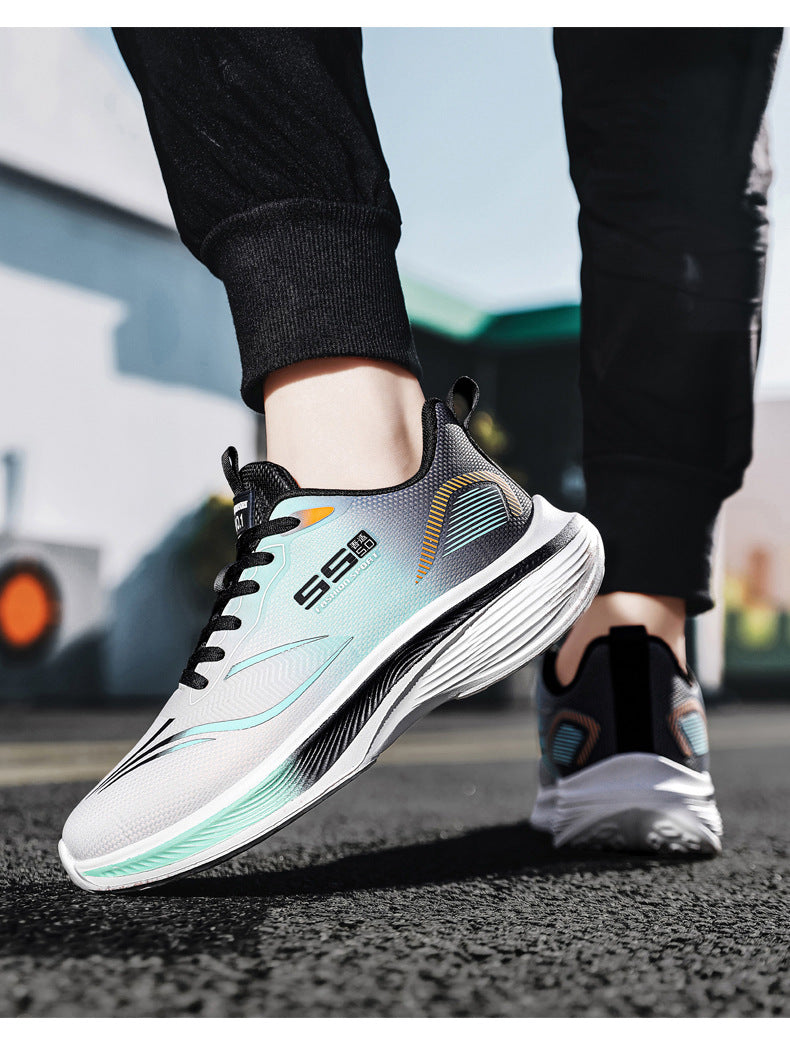 2025New mesh breathable men's casual running shoes ultra-light thick-soled non-slip trendy fashion sneakers