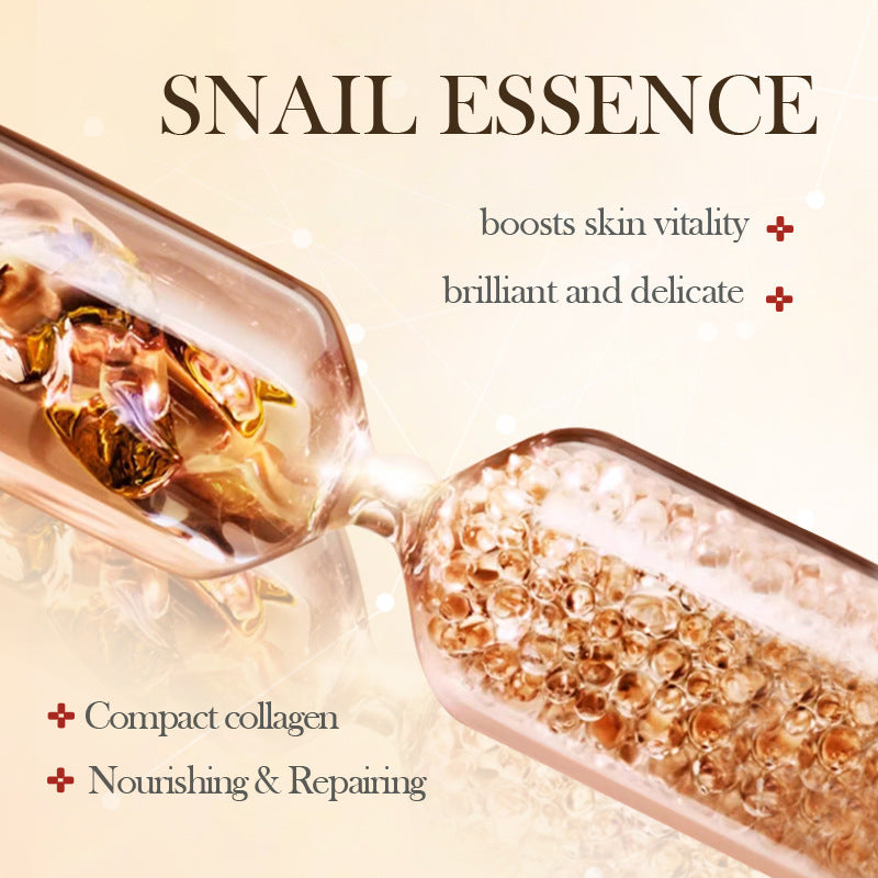 Full English Capsule Essential Oil SADOER Snail Essence Milk Moisturizing and Rejuvenating Cream  Foreign Trade Wholesale